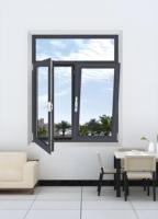 Ventana Abatible y Giratoria de Aluminio con Aislamiento Acústico, Rotura de Puente Térmico, Doble Capa de Vidrio Templado y Pantalla Magnética Personalizada