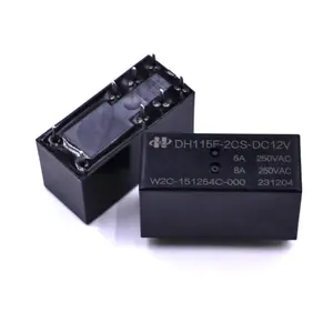 DH115F-2CS-DC12V power relay industrial relay 20A 5V 9V 12V 18V 24V 48V PCB 8 pin 1A 1B 1C 2A 2B 2C control relay