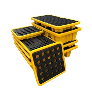 2 Drum Spill Pallet Containment Lade Hdpe 4 Drums Real Type Secundaire