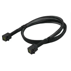 Kabel Server Seri Mini Kabel SAS SFF-8643 Ke SFF-8643 HDD 36pin Kabel Data Hard Disk Koneksi 12 Gbps Ke Adaptor Motherboard