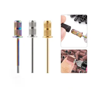 10pcs Nail Art Mandrel <b>Bits</b> 3/32" Shank Sanding Band <b>Drill</b> <b>Bits</b> for Nail <b>Drill</b> Manicure Tools Pedicure Nail <b>Drill</b> Accessories - Product Image 3