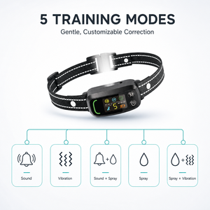 <span class=keywords><strong>Collier</strong></span> <span class=keywords><strong>anti</strong></span>-<span class=keywords><strong>aboiement</strong></span> pour chien rechargeable personnalisé, avec vibration et sensibilité réglable, pour chiens de petite/moyenne/grande taille - Product Image 6