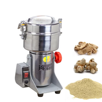 Broyeur électrique en acier inoxydable à haute efficacité, broyeur de poudre sèche pour épices, haricots, café, blé, noix, riz et poudre de cacao
