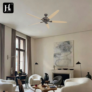 พัดลมเพดานใบพัดไม้ 5 ใบ, มอเตอร์ดีซีขนาด 70 นิ้ว, พัดลมเพดานแบบระบายความร้อนด้วยอากาศ - Product Image 6