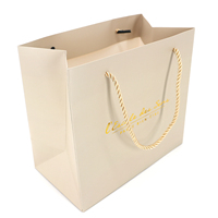 Bolsas de Papel Blanco con Impresión Offset para Ropa, Cosméticos, Empaque Minorista y Promoción de Marca