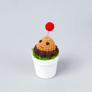 Miniatura all'uncinetto del Fiore Mangia-Uomini di Sagittario, Decorazione da Scrivania o Auto, Piccolo Regalo per Studenti - Product Image 6
