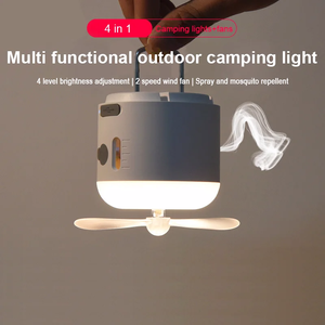 Ventilador de Camping Multifuncional con Luz, Recargable, Portátil, Magnético, Linterna para Tienda de Campaña, Lámpara Repelente de Mosquitos para Senderismo y Emergencias al Aire Libre - Product Image 2