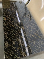 Panneau décoratif mural Flexible et brillant, feuille/panneau de marbre en Pvc Uv