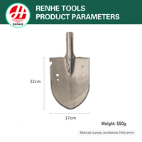 Meilleures ventes Outils multifonctions Pelle à creuser en acier blanc Tête de bêche de jardinage agricole