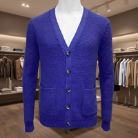 Cardigan en tricot à manches longues à col en V boutonné décontracté pour homme, prix raisonnable, personnalisé, coupe confortable, anti-froissement, rapide