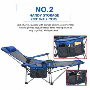 Chaise de camping pliable compacte et portable pour le plein air - Product Image 3