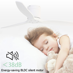 <strong>Best</strong> 3 Bamboo Oak Wooden Blades Hugger Surface Mount Low Profile Indoor Energy Power Consumption <strong>Ceiling</strong> <strong>Fan</strong> With Remote Control - Product Image 2