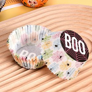 耐油紙トレイ高温耐性紙カップと小型ケーキ紙トレイ - Product Image 5