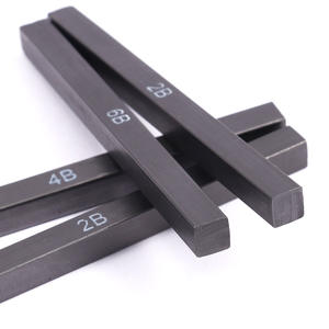 FOSKA Lot de 6 bâtons de fusain compressé 2B 4B 6B avec différentes duretés pour une meilleure adaptabilité aux besoins de vos peintures - Product Image 1