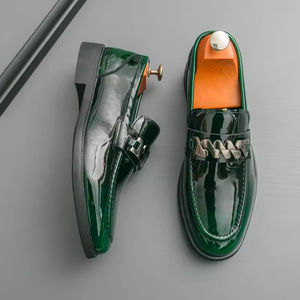 Zapatos Casuales Negros para Hombre, con Cordones, Estilo Británico, Suela Gruesa, Impermeables, Transpirables, con Soporte de Arco y Aumento de Altura - Product Image 5