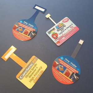 Venta al por mayor de diseño personalizado estante parlante publicidad estante pantalla Wobbler pegatina PVC estante parlante - Product Image 1