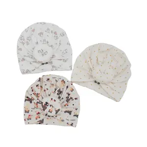 قبعة على شكل دلو للأطفال حديثي الولادة من القطن 100% محبوكة للشتاء ومناسبة للجنسين قبعة Beanie Cap للأطفال الرضع مع غطاء دافئ قبعات أطفال