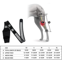 HWK-0011 # vente chaude protège-jambes de chien personnalisé chien genouillère soutien pour jambes arrière avec charnière d'attelle en métal
