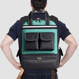 OEM Durable <b>Heavy</b> <b>Duty</b> Waterproof Tool <b>Backpack</b> for Men Adjustable Strap Padded Handle 100 lb Capacity Multiple Pockets Shoulder - Product Image 4