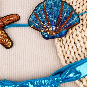 Traje de Baño de 2 Piezas Personalizado OEM para Mujer, Estampado, Halter, Espalda Descubierta, Talla Grande, Tankini - Product Image 3