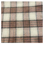 Tissu en laine à carreaux indien avec couleur et taille personnalisées disponibles Tissu en laine acrylique à carreaux