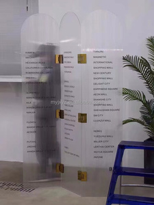 Mampara de Acrílico Ligera y Duradera, Fabricada con Material Orgánico de Vidrio, <span class=keywords><strong>para</strong></span> Separar Áreas de Comedor en Restaurantes - Product Image 5