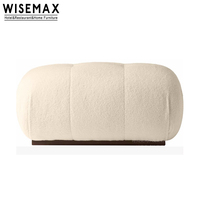 Canapé de salon blanc de luxe WISEMAX FURNITURE, fauteuil nordique en tissu, fauteuil lounge individuel pour la maison et l'hôtel
