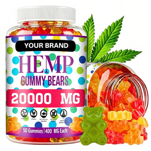 Gomitas de Cáñamo de Marca Privada, Suplementos para el Cuidado de la Salud, Gomitas de Cáñamo Orgánicas Veganas en Forma de Oso para la Belleza, Uso en Adultos - Product Image 1