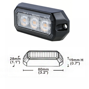 Emark ไฟเตือน6LED ด้านหน้า/ด้านหลัง/ด้าน<span class=keywords><strong>ข้าง</strong></span>ไฟเตือนรถ, ไฟกระพริบ12V 24V IP67กันน้ำ17<span class=keywords><strong>แฟลช</strong></span> - Product Image 2