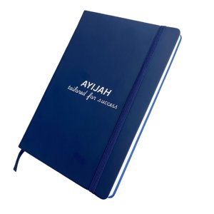 Fabrication de carnets de notes en cuir PU personnalisés, à couverture plate, faciles à écrire sur, pour l'école, le bureau, avec impression et sangle élastique - Product Image 3