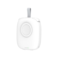 Chargeur sans fil Portable d'usine Chargeur de montre magnétique compact 5000mAh Smart Power Bank Porte-clés Chargeur à double câble