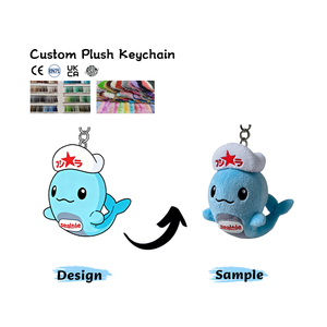 سلسلة مفاتيح محشوة مخصصة من الشركة المصنعة، حيوانات محشوة مخصصة، وسادة محشوة، سلسلة مفاتيح كرتونية، ألعاب سلسلة المفاتيح - Product Image 1