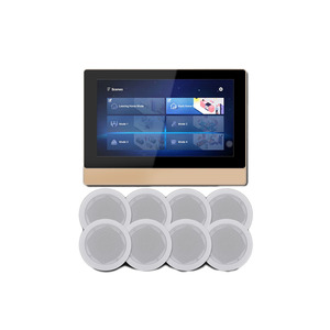 Tuya Smart Home Audio System Touch Screen WiFi Android in Wall <b>Amplifier</b> <b>With</b> 8 Ceiling <b>Speakers</b> Set Tuya Smart Home System - Product Image 1