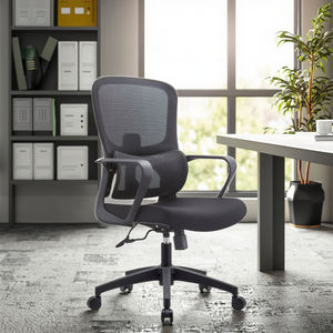 Cadeira de Escritório de Malha com Design Moderno e Suporte Lombar Ajustável Cadeira Giratória de Trabalho com Braços Fixos para Home <span class=keywords><strong>Office</strong></span> - Product Image 6