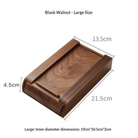 Organisateur de tiroir sous bureau en bambou avec adhésif 3M et rail de glisse fluide, boîte de rangement dissimulée pour accessoires de bureau et de maison