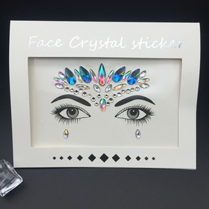 Adesivi in Cristallo Personalizzati per Viso e Corpo, Ideali per Festival Musicali e Feste di Carnevale, Colore Bianco - Product Image 1