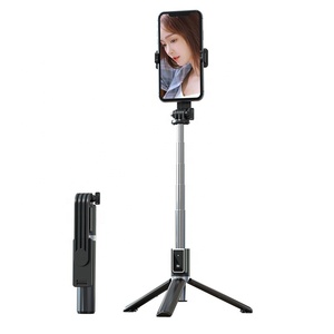 Bâton de <span class=keywords><strong>selfie</strong></span> sans fil en aluminium de <span class=keywords><strong>1</strong></span> mètre Télécommande universelle BLE Support de trépied en direct pour téléphone Bâton de <span class=keywords><strong>selfie</strong></span> universel pour le direct - Product Image 6