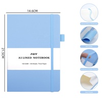 Carnet en Gros A6 A5 B5 de Luxe en Cuir PU à Couverture Rigide, Journal d'Affaires avec Bande Élastique et Logo Personnalisé