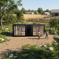 Grande Maison Préfabriquée Pliable 20 pieds Maisons Extensibles Personnalisées Maisons Modernes de Luxe Prêtes à Habiter