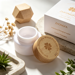 Pots cosmétiques rechargeables écologiques OEM 5G-100G avec couvercles en bambou et en bois pour emballages de soins de la peau haut de gamme - Product Image 3