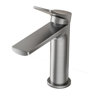 Grifo monomando para lavabo con válvula cerámica termostática, de un solo orificio, para montaje en encimera de baño. - Product Image 3