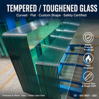 Usine CE SGCC Certification 5mm 8mm 10 mm 12mm verre trempé trempé 8mm pour la construction de fenêtres et de portes en verre trempé