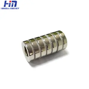 Manufacture Low Price Neodymium Magnetic Rings N35 Nickel Plated Sinking Hole Magnet Ring