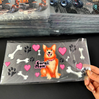 Envolturas para Vasos al por Mayor, Diseño de Dibujos Animados, Transferencia en Frío, Colores Brillantes, Fácil Transferencia UV DTF para Vasos de 16 oz