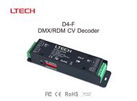 Decodificador de Voltaje Constante LTECH DMX/RDM, Atenuación/Blanco Frío/RGB/RGBW, Comunicación Bidireccional RDM/DMX512
