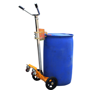 CE手動ドラムトロリー450kgスチールプラスチックオイルドラム空気圧ホイール材料ハンドリング装置 - Product Image 4