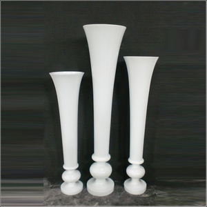Macetas de Flores de Lujo con Baño de Oro, Jarrón con Acabado Metálico para Decoración de Bodas y Fiestas, Macetero Alto para Uso Doméstico - Product Image 1
