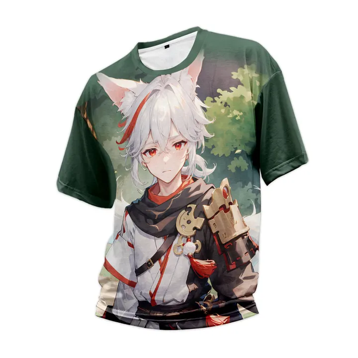 Genshin Impact Anime peripheral T-shirt short sleeve Japanese style two-dimensional chic casual clothes t shirt NO MOQ Limited