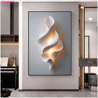 Moderne Lumière Luxe Porte D'entrée Porche Décoratif Abstrait Couloir Peinture Suspendue Mur En Relief Avancé