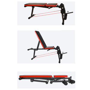 Prensa de Banco con mancuernas Sit <span class=keywords><strong>UPS</strong></span> plegable ajustable doméstico multifunción Silla de ejercicio - Product Image 4